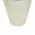 Glass Frame Vase with Tapered Body Design in White and Brass Perspective: bottom