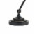 34 Inch 7 Watt LED Desk Lamp, Adjustable Metal Arm, 600 Lumen Output, Black- Saltoro Sherpi Perspective: bottom