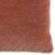 Square Fabric Throw Pillow with Solid Color and Piped Edges, Pink Perspective: bottom
