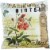 Fabric Accent Pillow with Scripted Details, Multicolor Perspective: bottom
