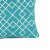 Geometric Pattern Fabric Accent Pillow, Blue and White Perspective: bottom