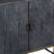 Plank Design 2 Door Mango Wood Storage Cabinet with Metal Base in Gray Perspective: bottom