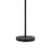 Floor Lamp with Adjustable Torchiere Head and Sleek Metal Body, Black- Saltoro Sherpi Perspective: bottom