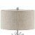 Floor Lamp with Starburst Crystal Accent, Gray and Silver- Saltoro Sherpi Perspective: bottom