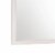 Rectangular Wooden Mirror with Molded Trim Details, White Perspective: bottom