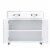 Server with 2 Door Storage and 1 Drawer, White- Saltoro Sherpi Perspective: bottom