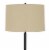 Ava 61 Inch Modern Floor Lamp, Glass Tray Table, 1 USB Port, Dark Bronze- Saltoro Sherpi Perspective: bottom