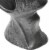 12 Inch Human Face Accent Decor, Metal, Life Like Appeal, Gray, Saltoro Sherpi Perspective: bottom