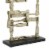 Jodie 27 Inch Metal Modern Accent Decor, Stacked Squares, Block Base, Gold- Saltoro Sherpi Perspective: bottom