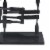 Jodie 27 Inch Metal Modern Accent Decor, Stacked Squares, Block, Black- Saltoro Sherpi Perspective: bottom