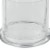 Set of 2 Medium Glass Serving Platters with Dome and Finial Handle, Clear- Saltoro Sherpi Perspective: bottom