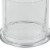 Set of 2 Medium Glass Serving Platters with Dome and Finial Handle, Clear- Saltoro Sherpi Perspective: bottom