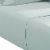 Ivy 4 Piece Queen Size Cotton Ultra Soft Sheet Set, Prewashed, Light Blue- Saltoro Sherpi Perspective: bottom