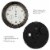 Wall Clock Thermometer-Indoor Outdoor Decorative Large 18 inch  Waterproof Clock, Temperature Perspective: bottom