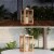 Solar or Battery Powered Lantern LED Candle Indoor Outdoor Flameless Table Lighting Perspective: bottom