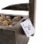 Big Outdoor Water Fountain 34 Inch Metal Concrete Backyard Oasis Zen Waterfall Perspective: bottom
