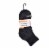 Timberland® Women's Cushioned Wool Quarter Socks - Black/Gray/Pink Perspective: bottom