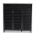 Baxton Studio Coolidge Wood 11-Shelf and Drawer Shoe Cabinet in Dark Gray Perspective: bottom