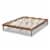 Baxton Studio Romy Full Size Ash Brown Finished Wood Bed Frame Perspective: bottom