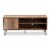 Baxton Studio Iver 1-Door Wood TV Stand in Rustic Oak Perspective: bottom