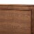Baxton Studio Veronica Queen Size Walnut Finished Wood Platform Canopy Bed Perspective: bottom