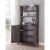 Furniture of America Schuetz Rustic Wood Multi-Storage Kitchen Cabinet in Gray Perspective: bottom