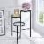 Furniture of America Rhort Contemporary Metal 3-Tier Plant Stand in Black Perspective: bottom