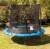 JumpKing 10 Foot Outdoor Trampoline  78sqft & Safety Net Enclosure, Blue JK10VC1 Perspective: bottom