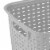 Sterilite Tall Wicker Weave Plastic Laundry Hamper Basket, Gray (36 Pack) Perspective: bottom