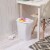 Sterilite 5.5 Gallon White Ultra Plastic Wastebasket Trash Can (12 Pack) Perspective: bottom