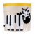 3 Sprouts Canvas Storage Bin & Toy Basket for Baby & Toddlers, Owl & Zebra Perspective: bottom
