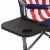 Kamp-Rite Director's Chair Camping Folding with Side Table, USA Flag (2 Pack) Perspective: bottom