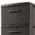 Sterilite 3 Drawer Wicker Weave Decorative Storage Tower, Espresso (8 Pack) Perspective: bottom