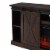 Edyo Living Electric Fireplace TV Stand Table with Sliding Barn Door, Espresso Perspective: bottom