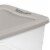 Sterilite 15 Quart Clear Plastic Latching Storage Container Box, Grey (48 Pack) Perspective: bottom