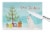 Carolines Treasures  CK3498LCB Danish Spitz Christmas Tree Glass Cutting Board L Perspective: bottom