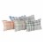 Astella Pacifica Tartan Lumbar Throw Pillow - Charcoal Perspective: bottom