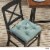 Noble House Bandel Indoor Fabric Classic Tufted Chair Cushion in Teal Perspective: bottom