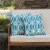 Noble House Manduka Arabesque Square Pillow in Dark Teal (Set of 2) Perspective: bottom