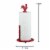 Home Basics Cast Iron Rooster Paper Towel Holder, Red Perspective: bottom