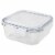 Michael Graves Design 40 oz High Borosilicate Glass Food Storage Container with  Rubber Seal Perspective: bottom