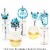 Big Dot of Happiness Yeti to Party Paper Straw Decor Abominable Snowman Striped Straws 24 Ct Perspective: bottom