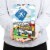 Big Dot of Happiness Cars, Trains & Airplanes Transportation Birthday Party Favor Boxes 12 Ct Perspective: bottom