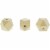 Geometric Wood Beads for Jewelry Making and DIY Crafts (20mm, 100 Pack) Perspective: bottom