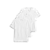Cotton Stretch V-Neck T-Shirt - White Perspective: bottom