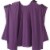 Silverts Eggplant Reusable Poly-Spandex Blend Adaptive Shirt Large Perspective: bottom