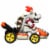 Mattel® Hot Wheels® Mario Kart™ Dry Bowser Standard Kart Toy Vehicle Perspective: bottom