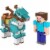 Mattel Minecraft Steve and Armored Horse Figures Perspective: bottom