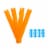 Hot Wheels® Track Builder Unlimited™ Straight Track Pack Perspective: bottom