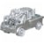 Disney Pixar Cars 1:55 Scale Die-cast Disney 100 Metal Mater Perspective: bottom